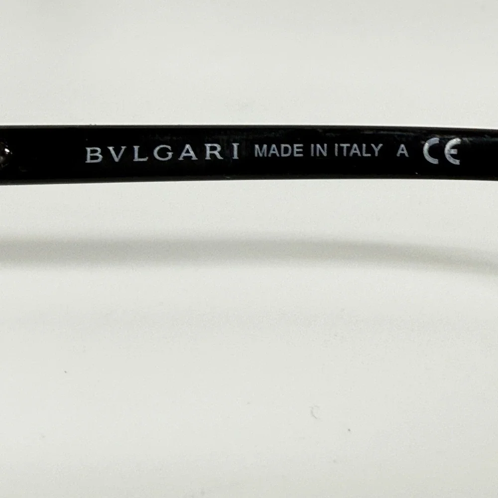 Bvlgari 4061-B 501 Black Silver Crystal Eyeglasses Frames 52-16-140‎ Italy 22116